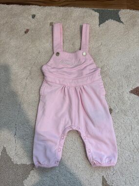 Trussardi Pale Pink Baby Overalls